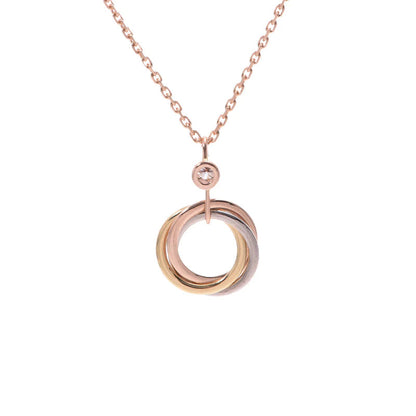 [⭐Renara]TRINITY SILVER GOLD PINK GOLD NECKLACE