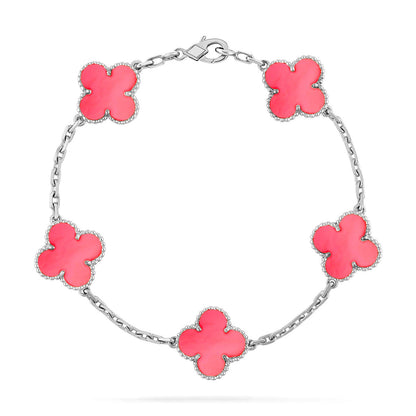 [⭐Renara] CLOVER 5 MOTIFS  PINK MOP BRACELET COLLECTION