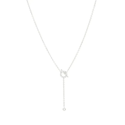 [⭐Renara]FINESSE SILVER DIAMOND NECKLACE