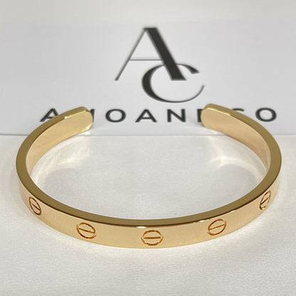 [⭐Renara]LOVE BRACELET 6.1MM OPEN CUFF