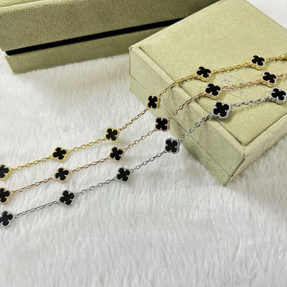 [⭐Renara]CLOVER 6 MOTIF  ONYXS BRACELET