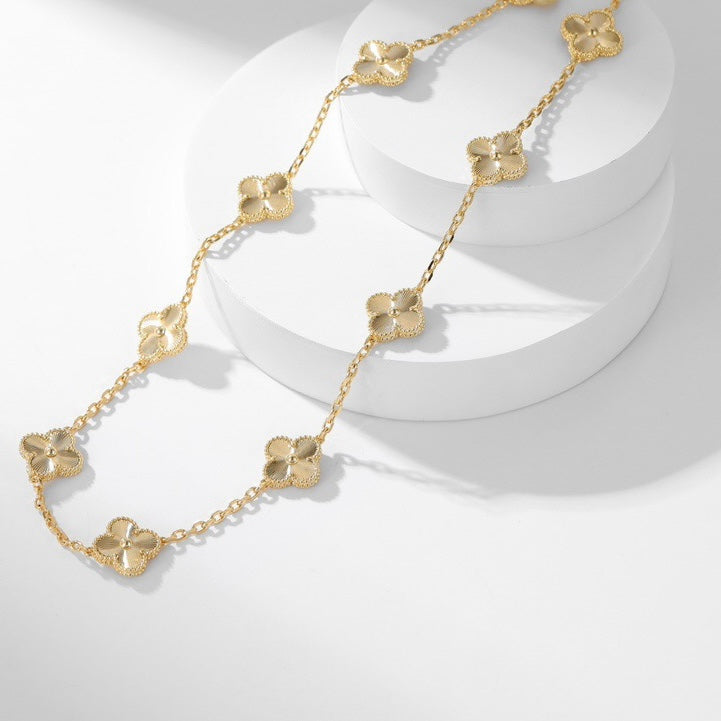 [⭐Renara]CLOVER 10 MOTIFS LASER NECKLACE