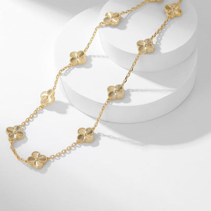 [⭐Renara]CLOVER 10 MOTIFS LASER NECKLACE