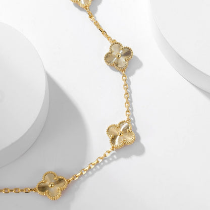 [⭐Renara]CLOVER 10 MOTIFS LASER NECKLACE