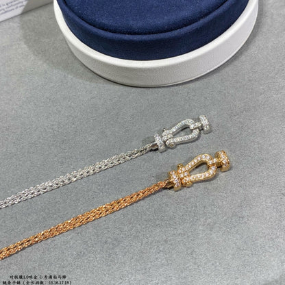 [⭐Renara]FORCE SMALL HORSESHOE  DIAMOND CHAIN ROPE BRACELET