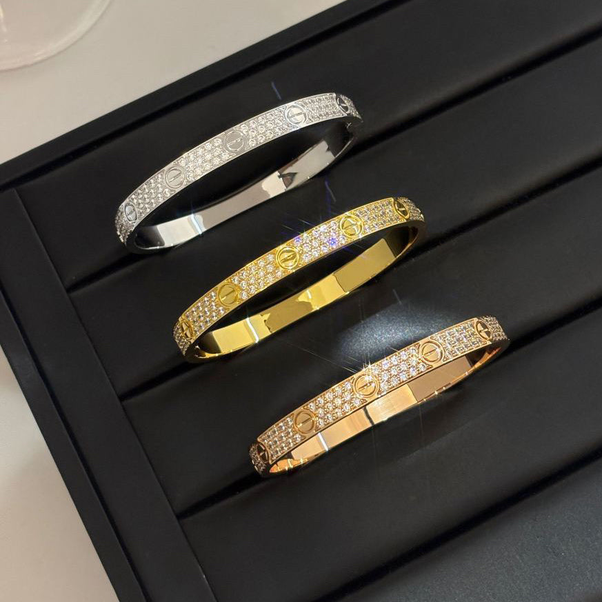 [⭐Renara]LOVE BRACELET 6.1MM DIAMOND-PAVED