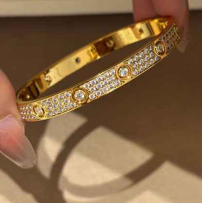 [⭐Renara]LOVE BRACELET 6.1MM DIAMOND-PAVED 10 BIG DIAMONDS