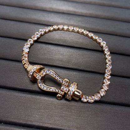 [⭐Renara]FORCE  HORSESHOE  DIAMOND TENNIS BRACELET