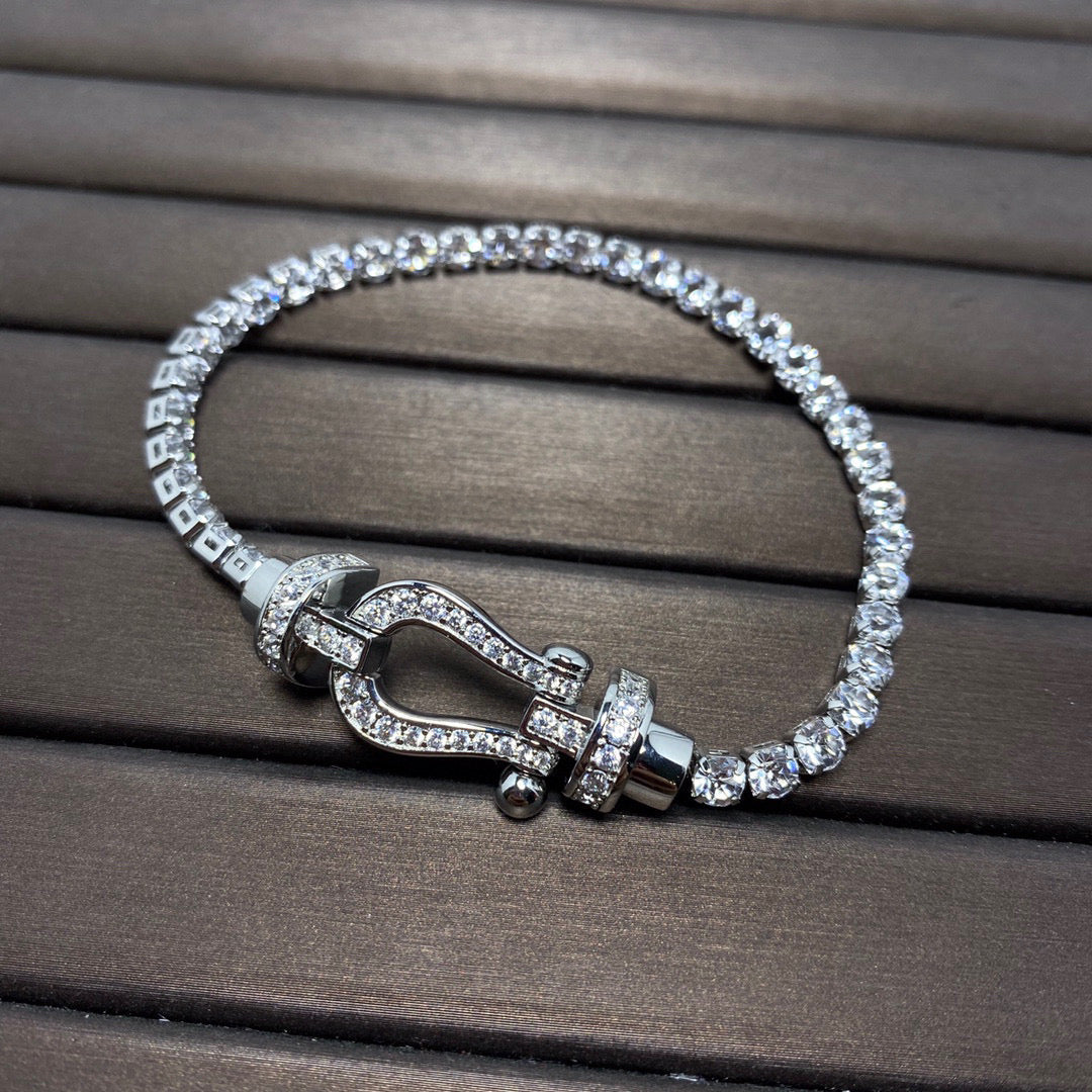 [⭐Renara]FORCE  HORSESHOE  DIAMOND TENNIS BRACELET