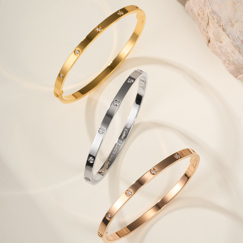 [⭐Renara]LOVE BRACELET 3.65MM 10 DIAMONDS