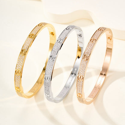 [⭐Renara]LOVE BRACELET 4.8MM DIAMOND-PAVED