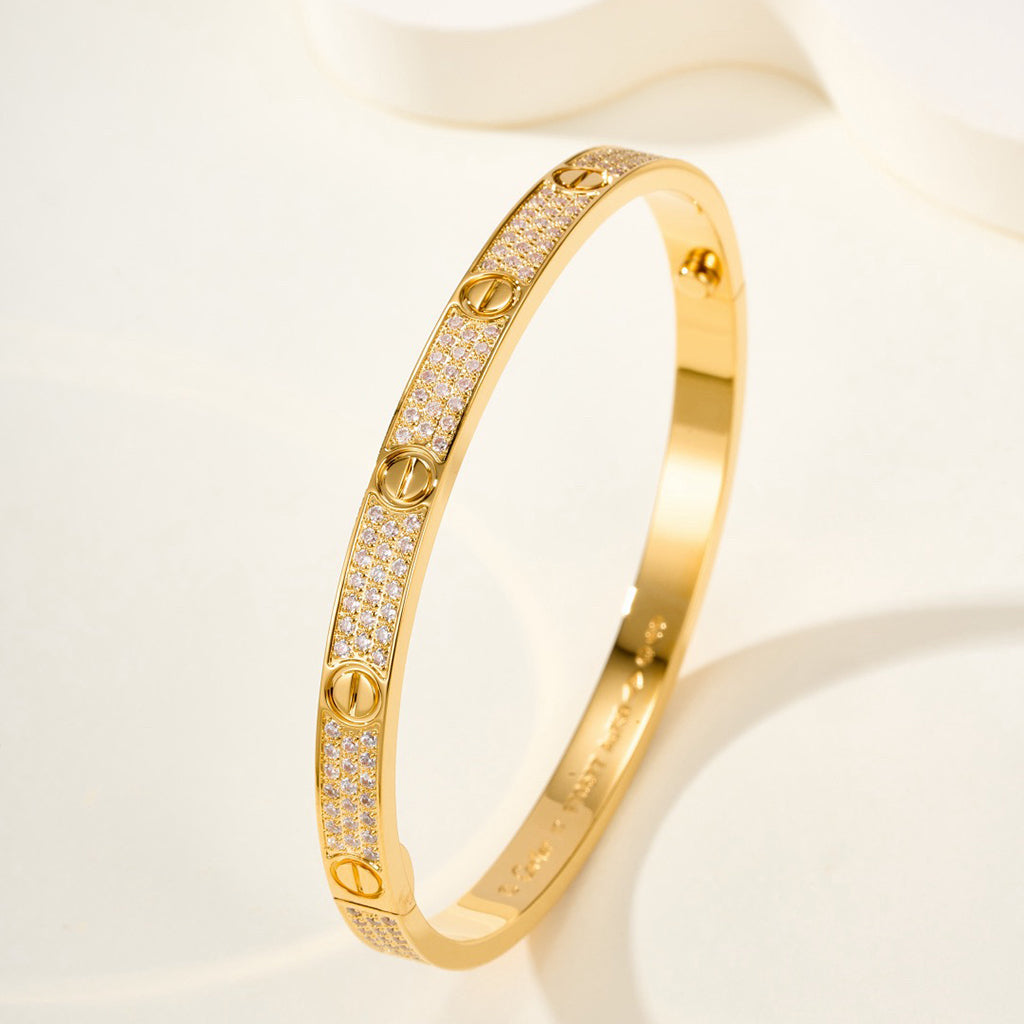 [⭐Renara]LOVE BRACELET 4.8MM DIAMOND-PAVED