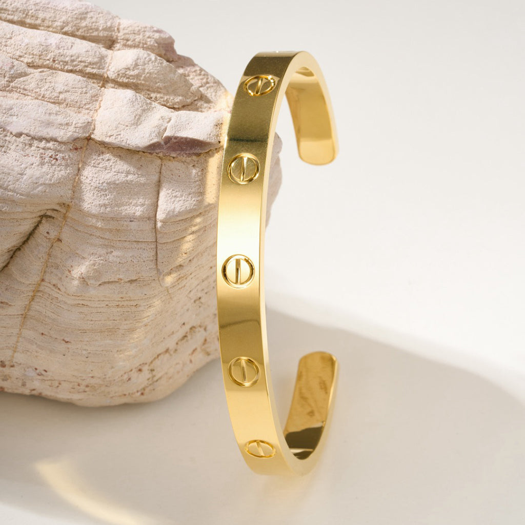 [⭐Renara]LOVE BRACELET 6.1MM OPEN CUFF