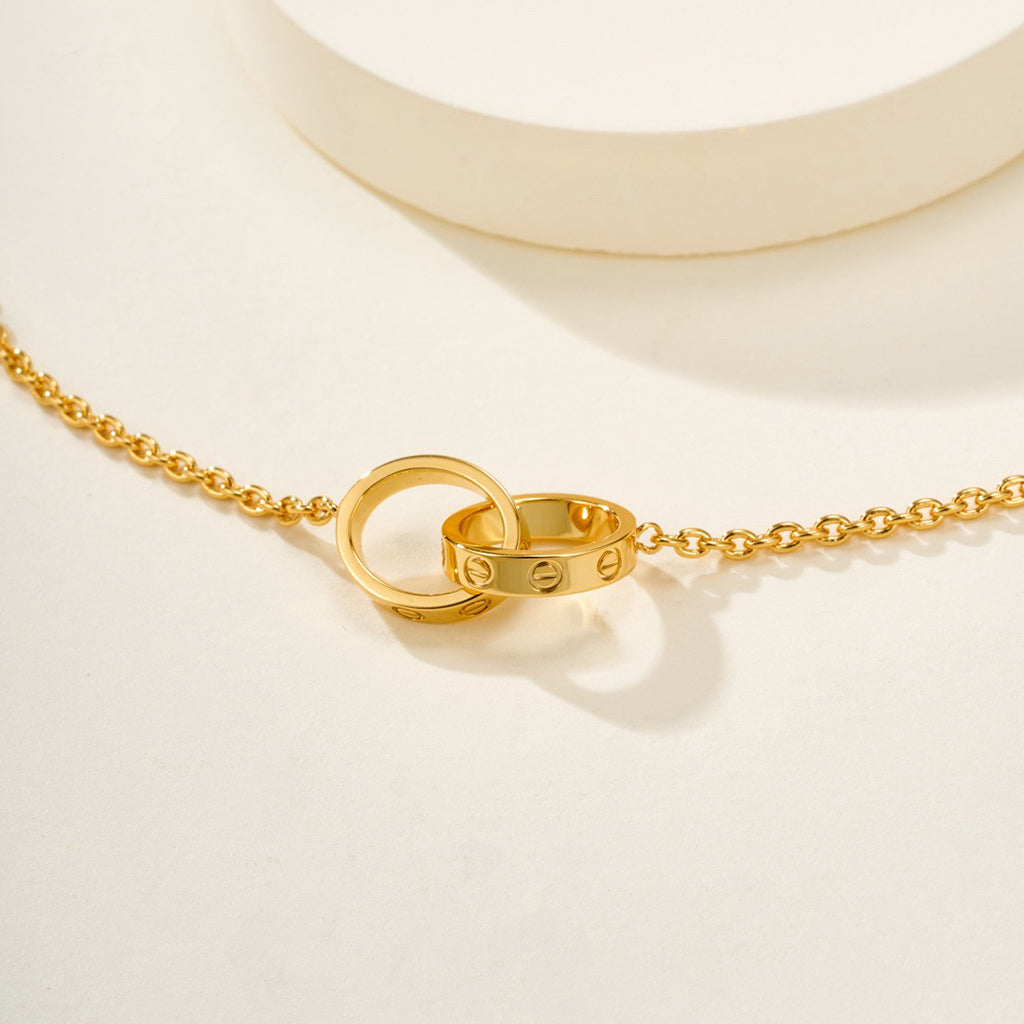[⭐Renara]LOVE BRACELET DOUBLE RING