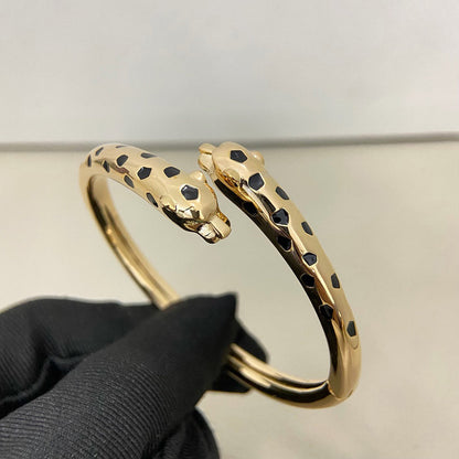 [⭐Renara]PANTHERE DOUBLE HEADED OPEN BRACELET