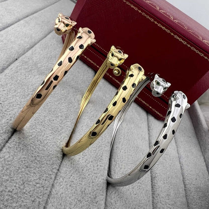 [⭐Renara]PANTHERE DOUBLE HEADED OPEN BRACELET