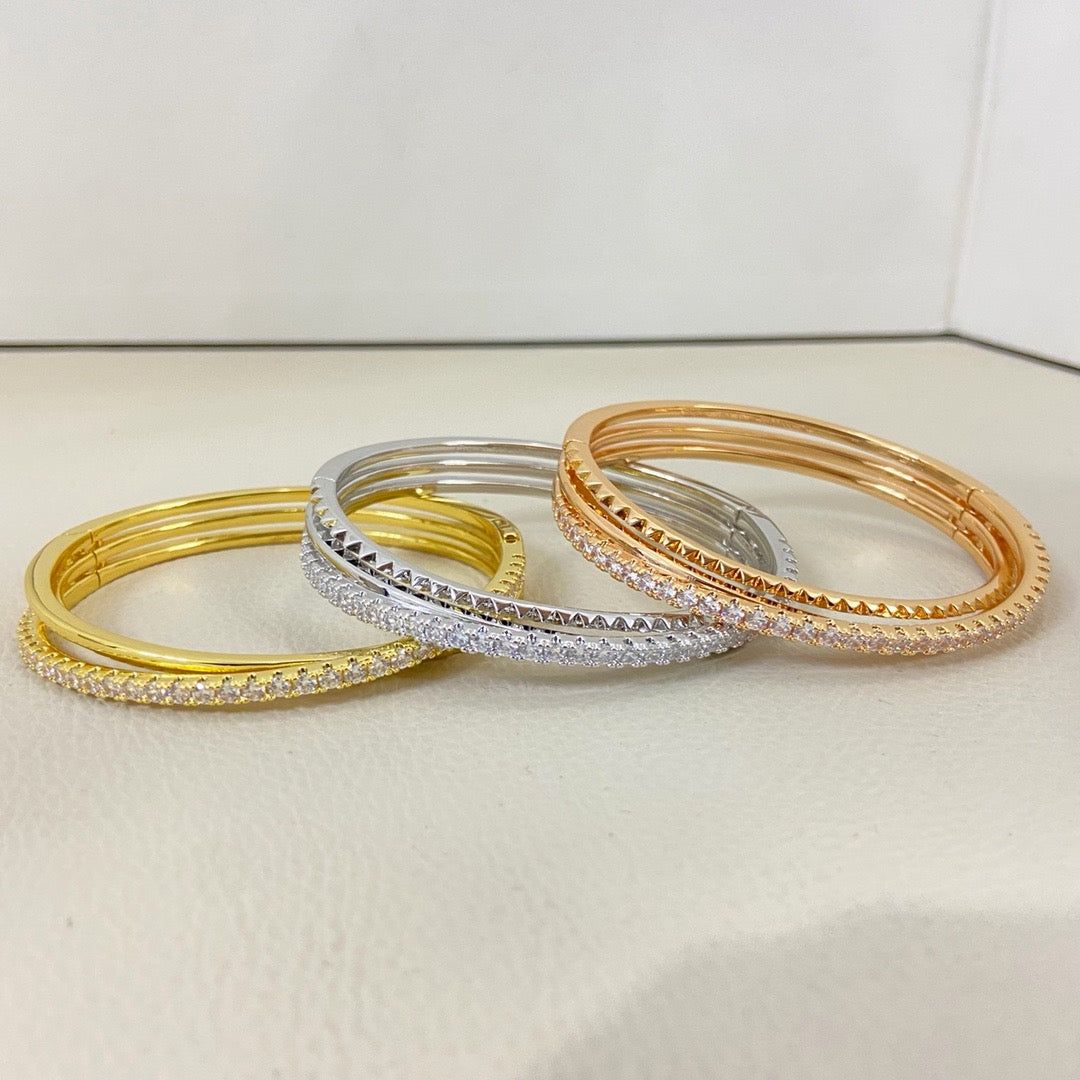[⭐Renara]ETINCELLE HALF-PAVED DIAMOND BRACELET