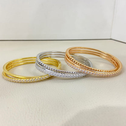 [⭐Renara]ETINCELLE HALF-PAVED DIAMOND BRACELET