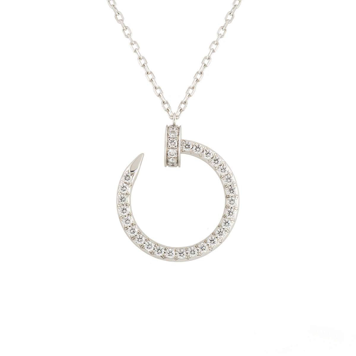 [⭐Renara]JUSTE NECKLACE SILVER DIAMONDS