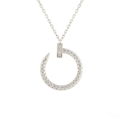 [⭐Renara]JUSTE NECKLACE SILVER DIAMONDS