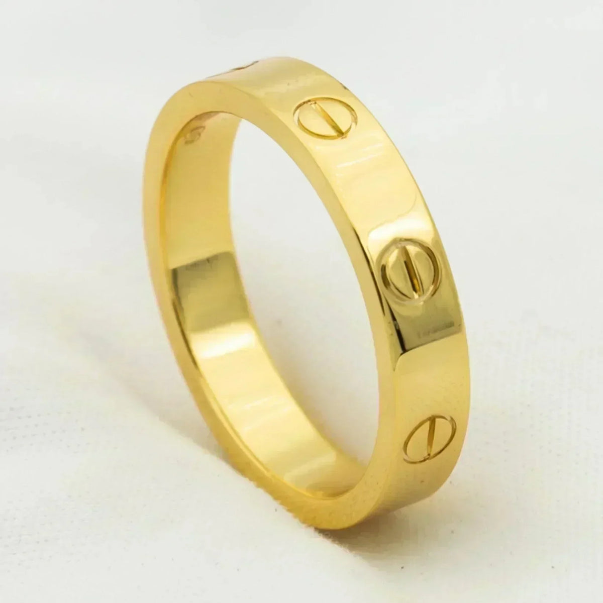 [⭐Renara]LOVE RING 4MM 1 DIAMOND GOLD