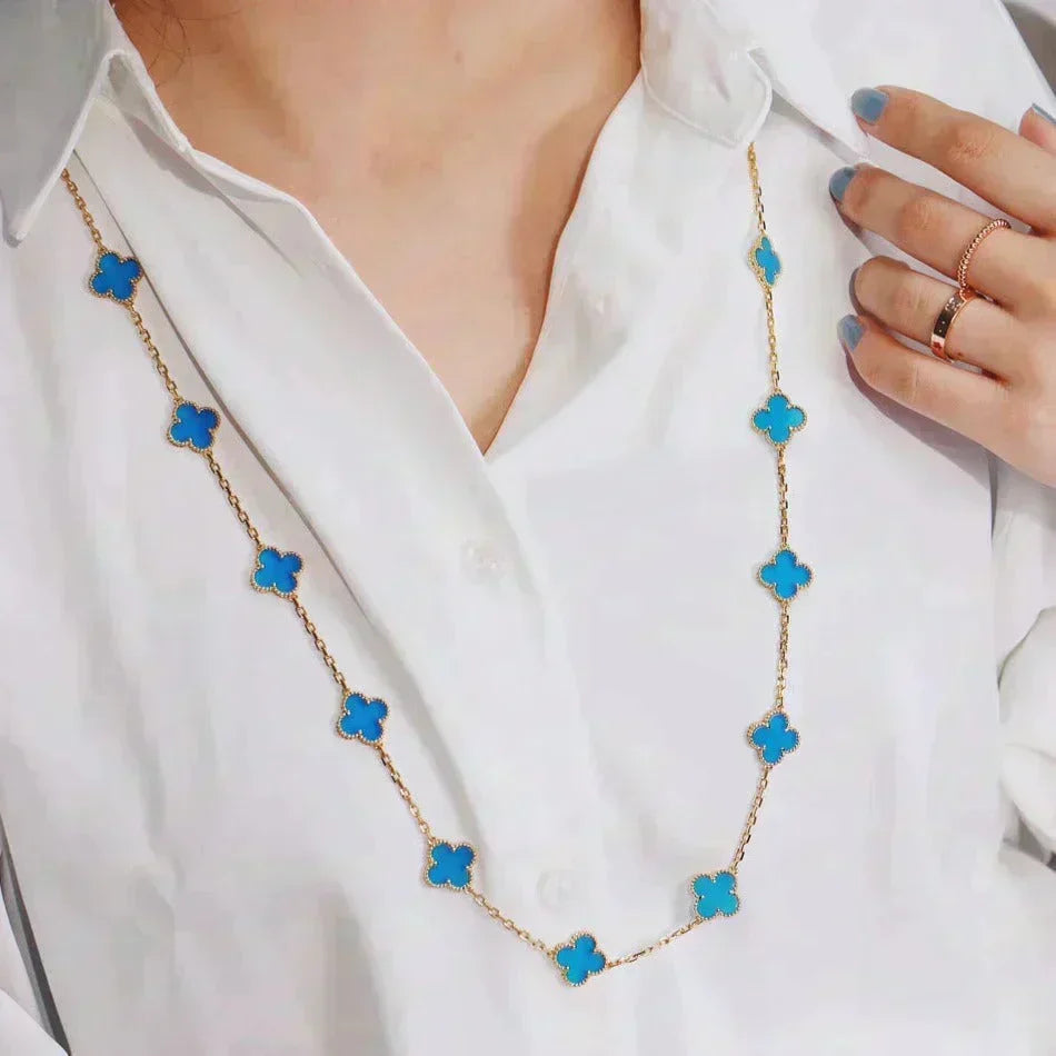 [⭐Renara]CLOVER 20 MOTIFS TURQUOISE GOLD