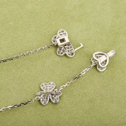 [⭐Renara]FRIVOLE SILVER 9 FLOWERS NECKLACE