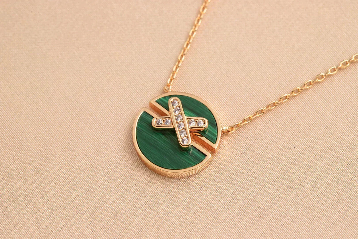 [⭐Renara]JEUX DE ROSE GOLD DIAMOND NECKLACE