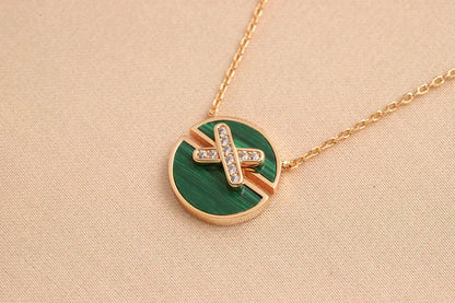 [⭐Renara]JEUX DE ROSE GOLD DIAMOND NECKLACE
