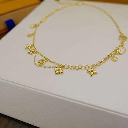[⭐Renara]BLOOMING SUPPLE NECKLACE BRASS