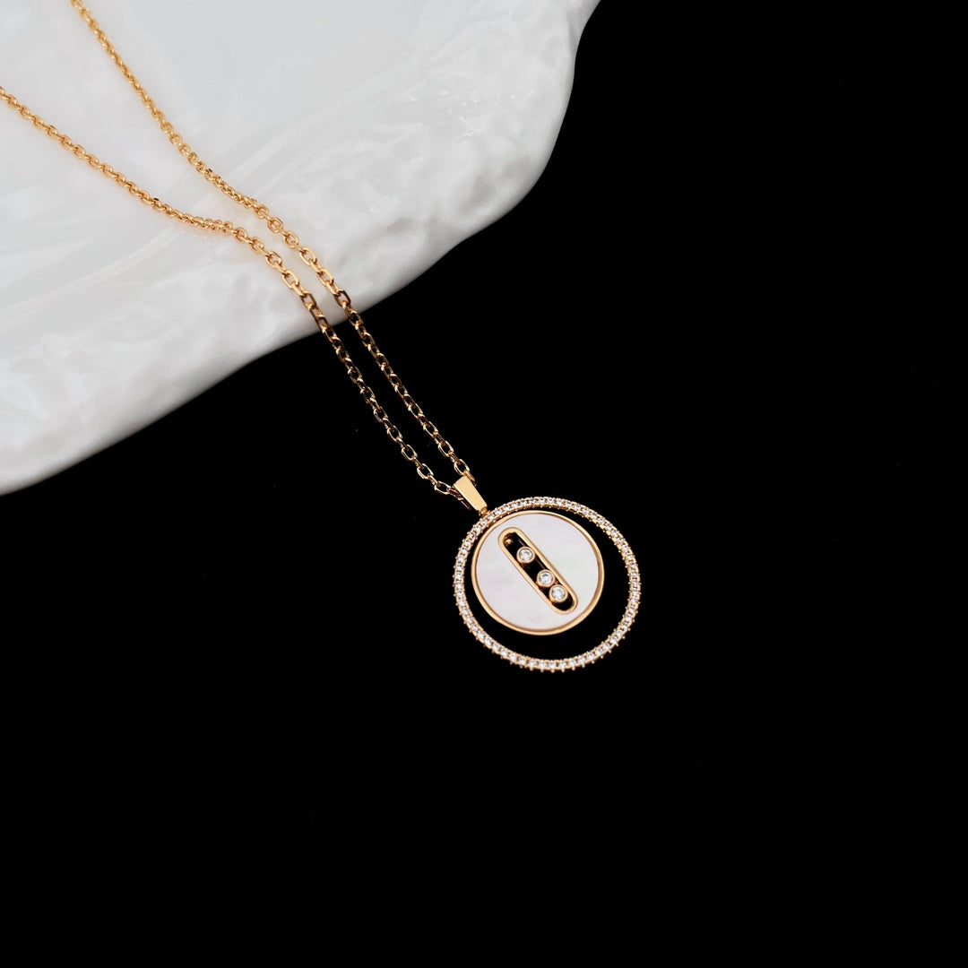 [⭐Renara]Demo MOVE MM NACRE BLANCHE DIAMOND NECKLACE