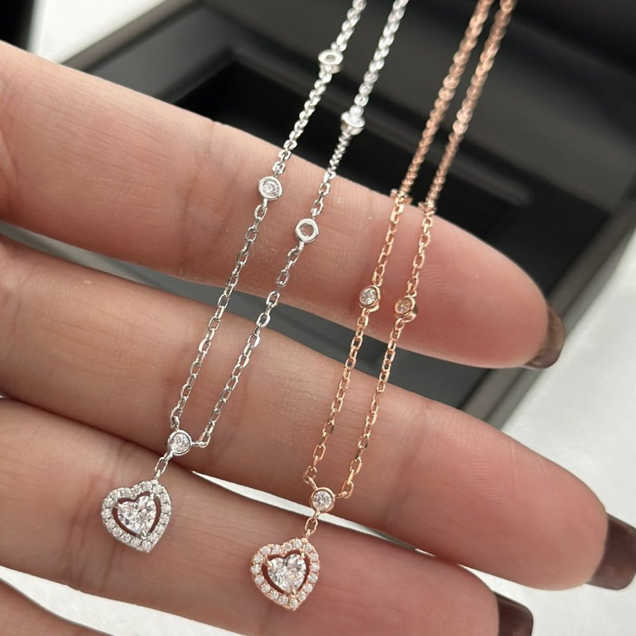 [⭐Renara]JOY HEART DIAMOND NECKLACE