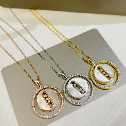 [⭐Renara]Demo MOVE MM NACRE BLANCHE DIAMOND NECKLACE