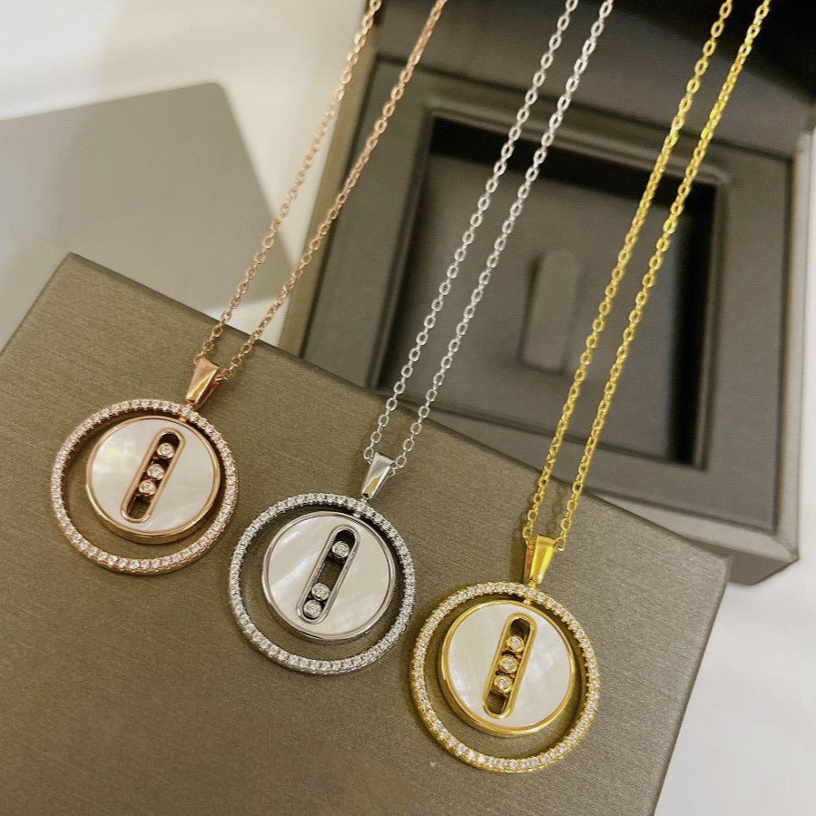 [⭐Renara]Demo MOVE MM NACRE BLANCHE DIAMOND NECKLACE