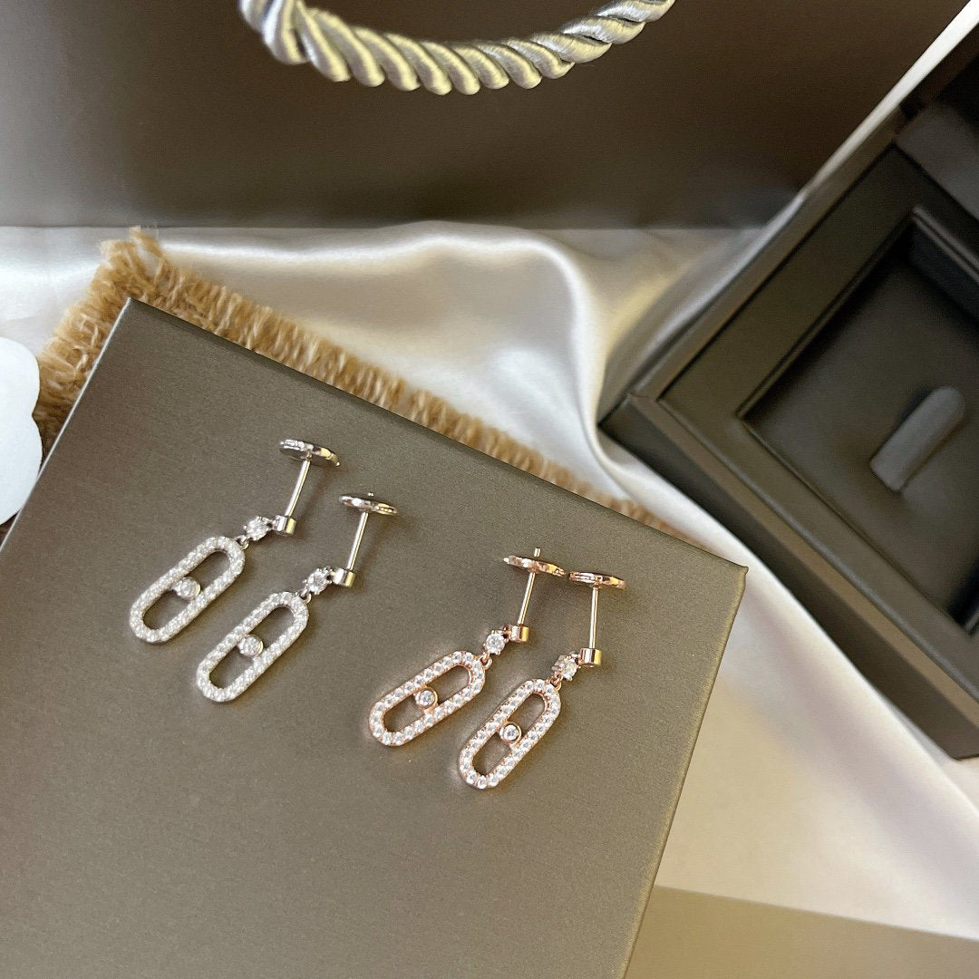 [⭐Renara]DORMEUSES MOVE UNO DIAMOND EARRINGS