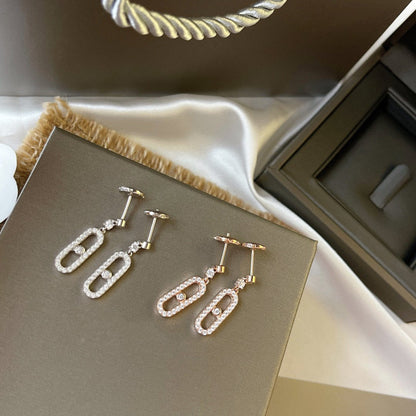 [⭐Renara]DORMEUSES MOVE UNO DIAMOND EARRINGS