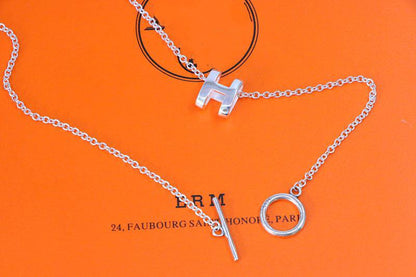 [⭐Renara]HM NECKLACE H LETTER OVAL SERIES