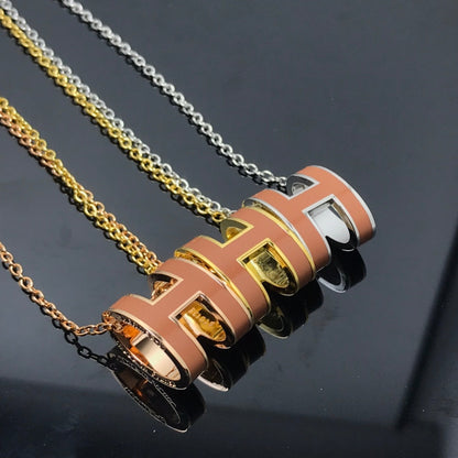 [⭐Renara]H NECKLACE BROWN