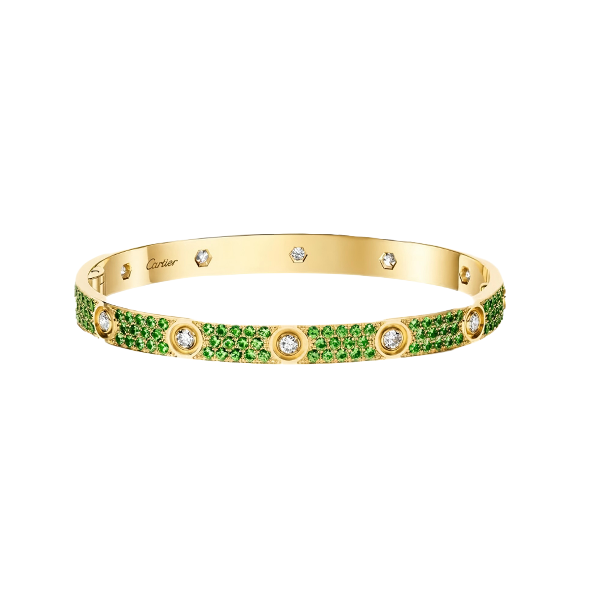 [⭐Renara]2026 PAVE GEMSTONE LOVE BRACELET 6.1MM 10 DIAMONDS