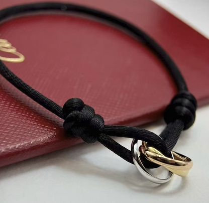 [⭐Renara]THREE-RING SELF-ADJUSTING CORD BRACELET