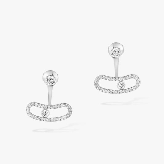 [⭐Renara]MOVE UNO SILVER DIAMOND EARRINGS