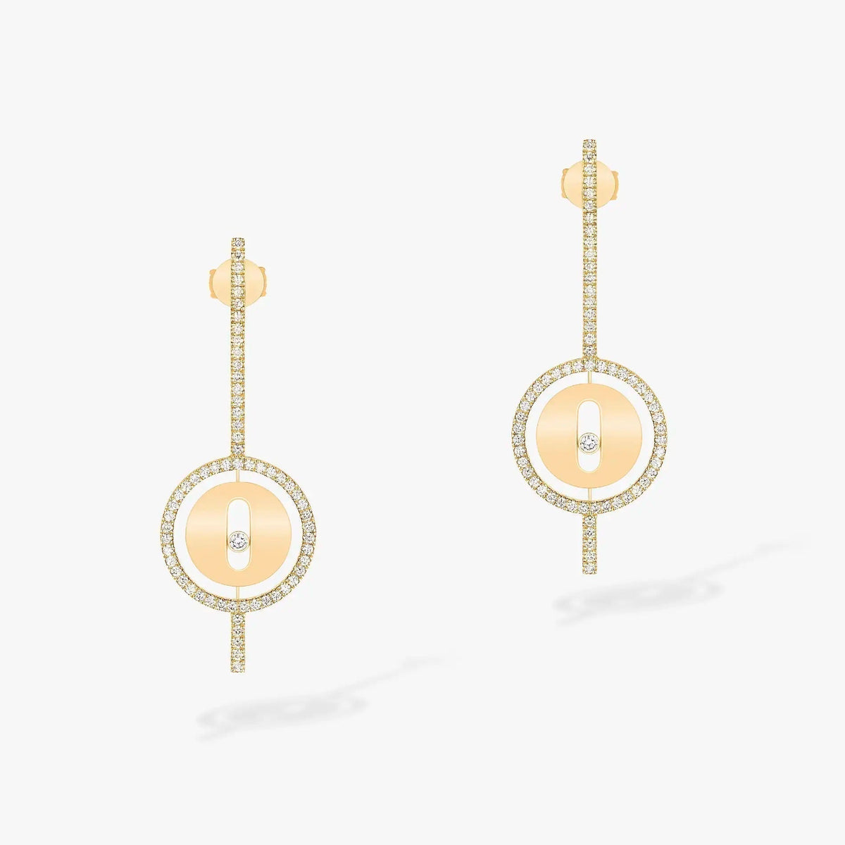 [⭐Renara]Demo MOVE ARROW PINK GOLD DIAMOND EARRINGS