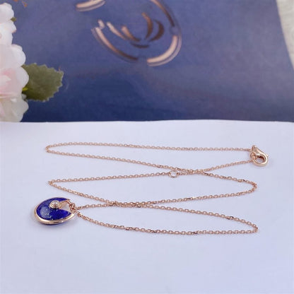 [⭐Renara]AMULETTE ROSE GOLD AGATE NECKLACE