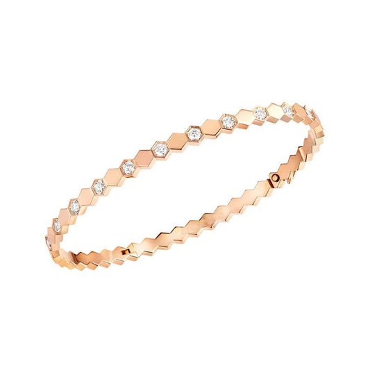 [⭐Renara]BEE LOVE PINK GOLD DIAMOND BRACELET