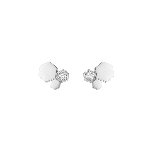 [⭐Renara]BEE LOVE SILVER DIAMOND EARRINGS