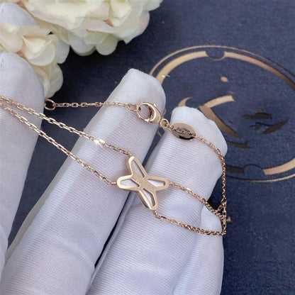 [⭐Renara]JEUX BRACELET WHITE MOP PINK GOLD 1 DIAMOND