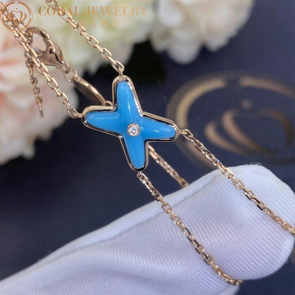[⭐Renara]JEUX BRACELET TURQUOISE PINK GOLD 1 DIAMOND
