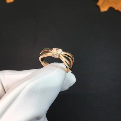 [⭐Renara]LIENS RING PINK GOLD DIAMOND
