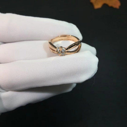[⭐Renara]LIENS RING PINK GOLD DIAMOND