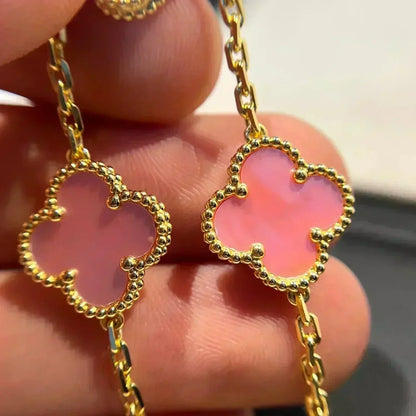[⭐Renara] CLOVER 5 MOTIFS  PINK MOP BRACELET COLLECTION